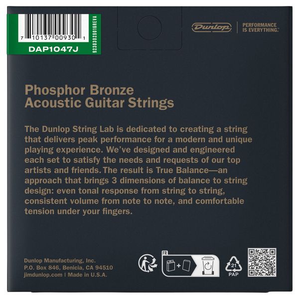 Dunlop Ph/Bronze Acou. 12-Set 10/47