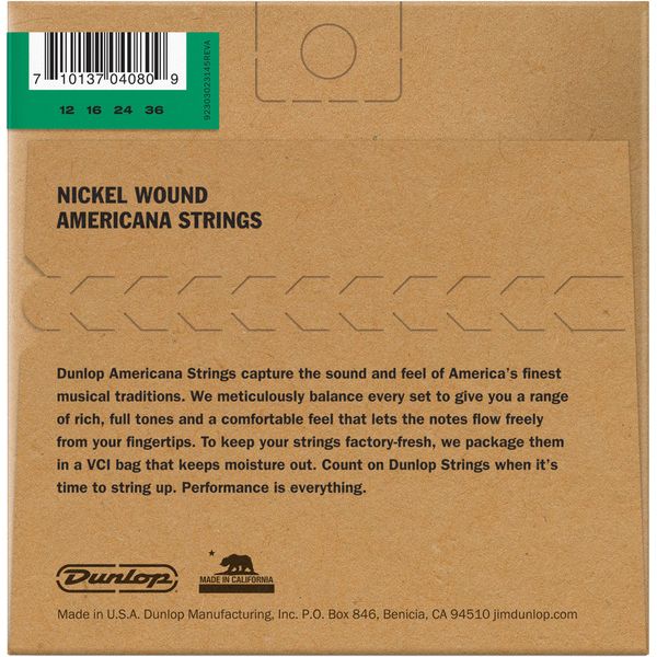 Dunlop Irish Banjo Set Ni 4str 12-36