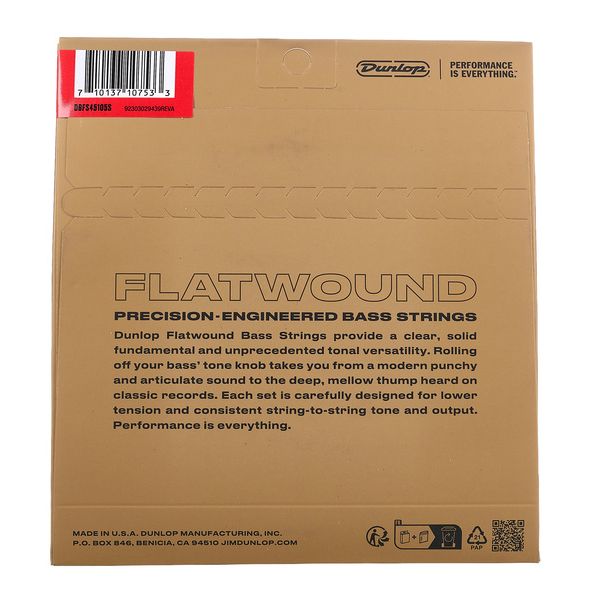 Dunlop FW Bass 4st 45-105 SS Short