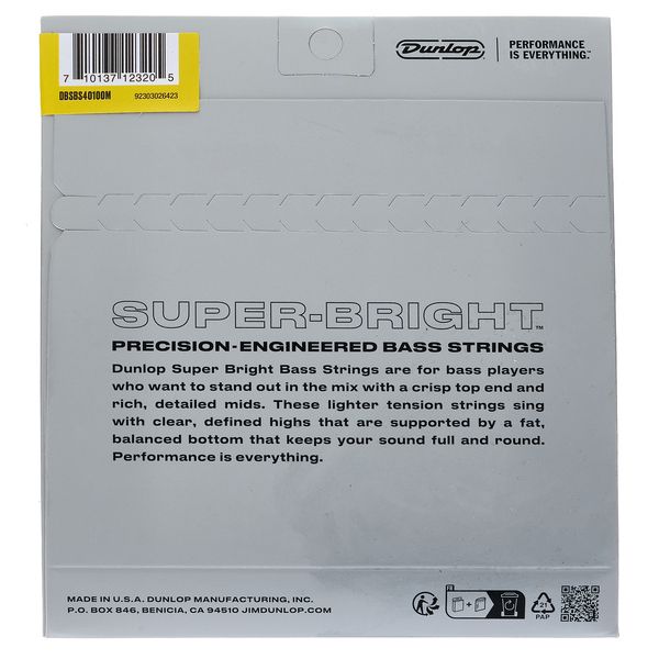 Dunlop Super Bright 40-100 SS 4str M