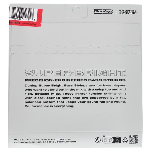 Dunlop Super Bright 45-105 SS 4str M