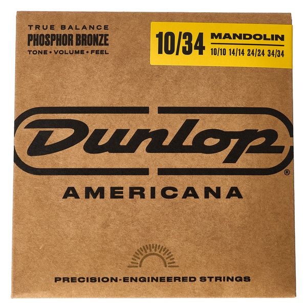 Dunlop Mandolin Set PH/B 4str 10-34