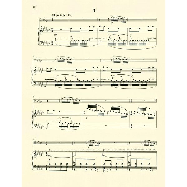 Bärenreiter Janácek Sonate for Violoncello