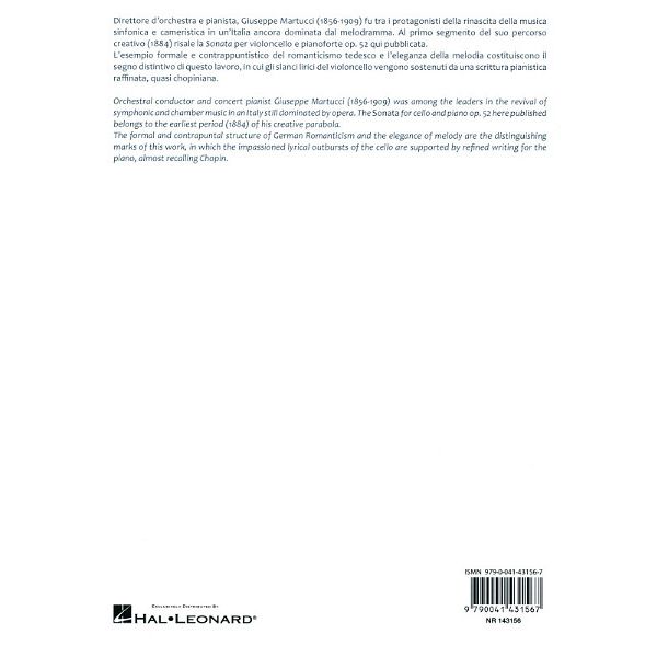 Ricordi Martucci Sonata op. 52