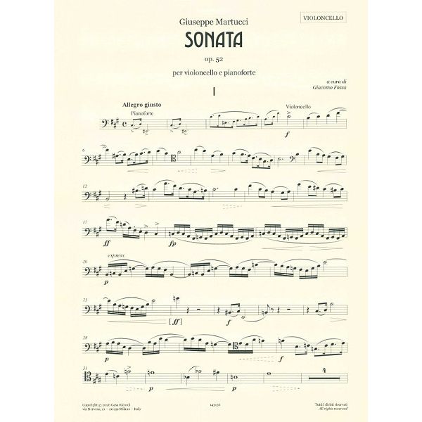 Ricordi Martucci Sonata op. 52