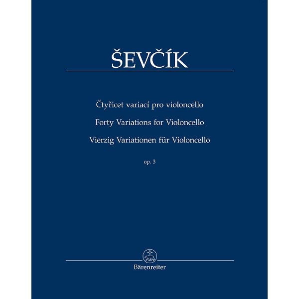 Bärenreiter Ševcík Variationen op.3 Cello