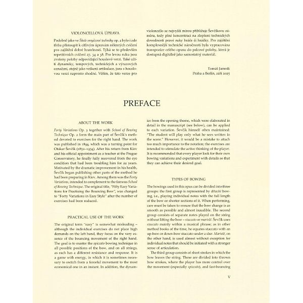 Bärenreiter Ševcík Variationen op.3 Cello