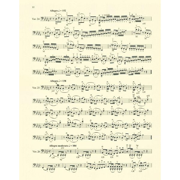 Bärenreiter Ševcík Variationen op.3 Cello