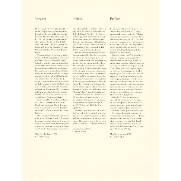 Henle Verlag Bach Vier Duette BWV 802-805