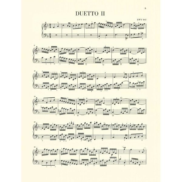Henle Verlag Bach Vier Duette BWV 802-805