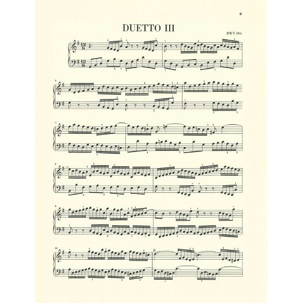 Henle Verlag Bach Vier Duette BWV 802-805
