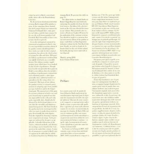 Henle Verlag Bach Drei Gambensonaten Viola