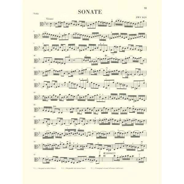 Henle Verlag Bach Drei Gambensonaten Viola