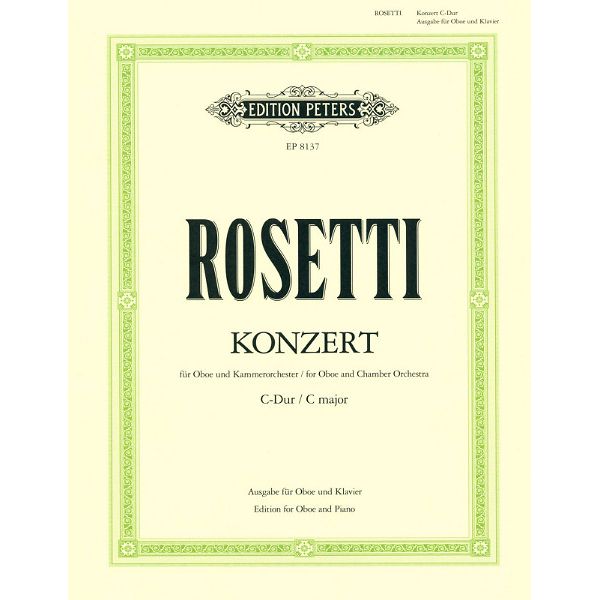 Edition Peters Rosetti Concert for Oboe