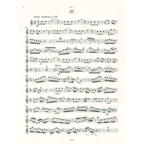 Edition Peters Rosetti Concert for Oboe