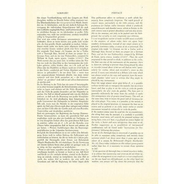 Bärenreiter Fesch Sechs Sonaten 1