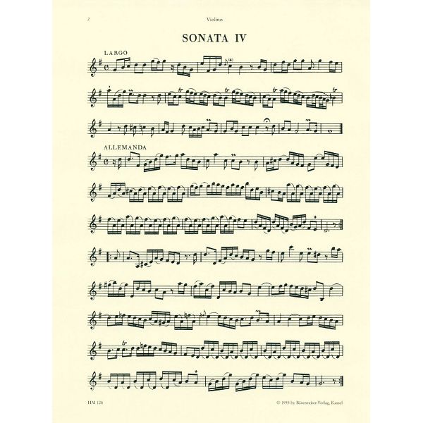 Bärenreiter Fesch Sechs Sonaten 2