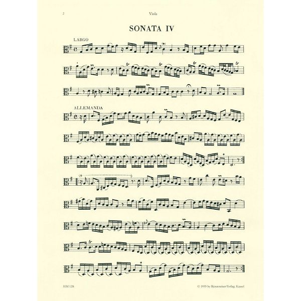 Bärenreiter Fesch Sechs Sonaten 2