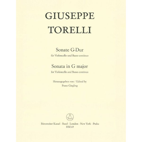 Bärenreiter Torelli Sonate Violoncello