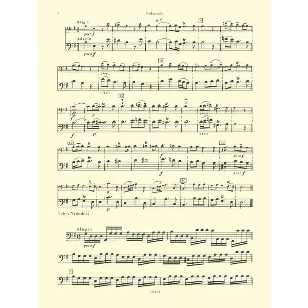 Bärenreiter Torelli Sonate Violoncello