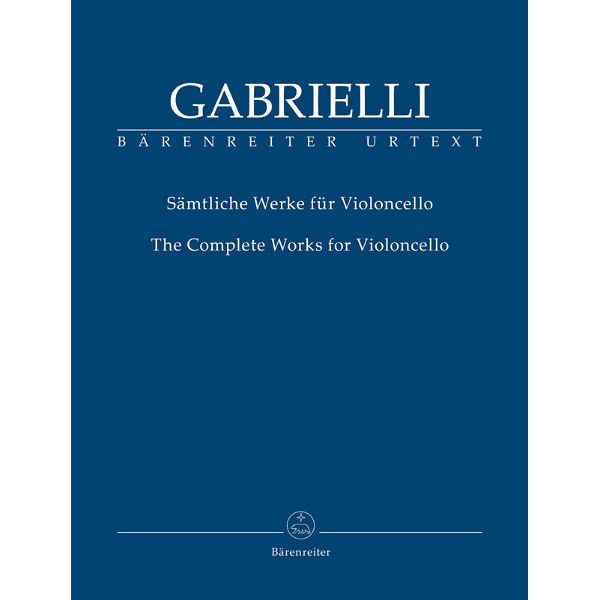 Bärenreiter Gabrielli Werke für Cello