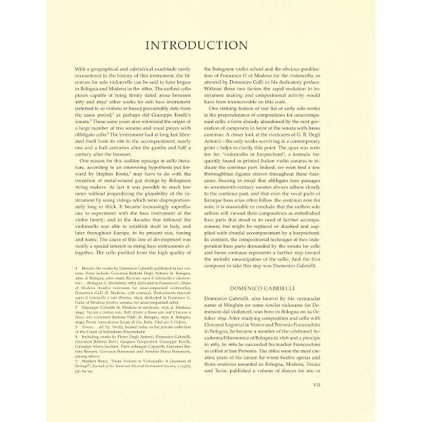 Bärenreiter Gabrielli Werke für Cello