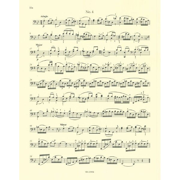 Bärenreiter Lindley Capriccios Cello op.15