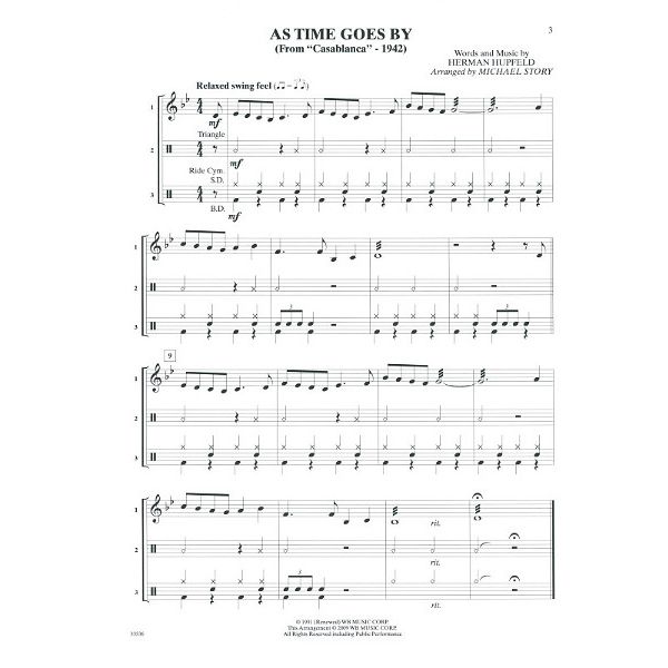 Alfred Music Publishing Movie Trios For All Percussion