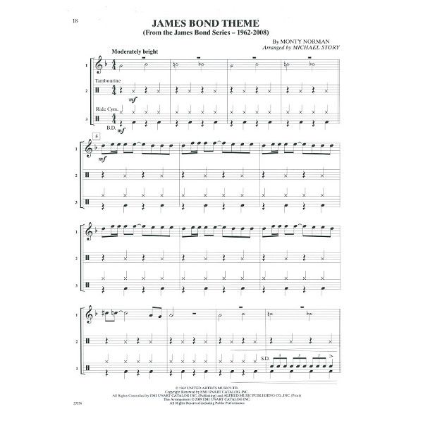 Alfred Music Publishing Movie Trios For All Percussion