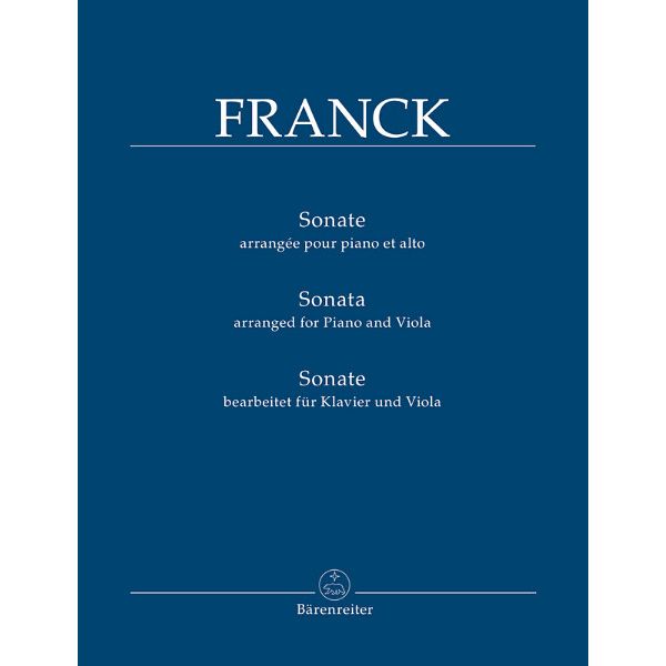 Bärenreiter Franck Sonate Viola