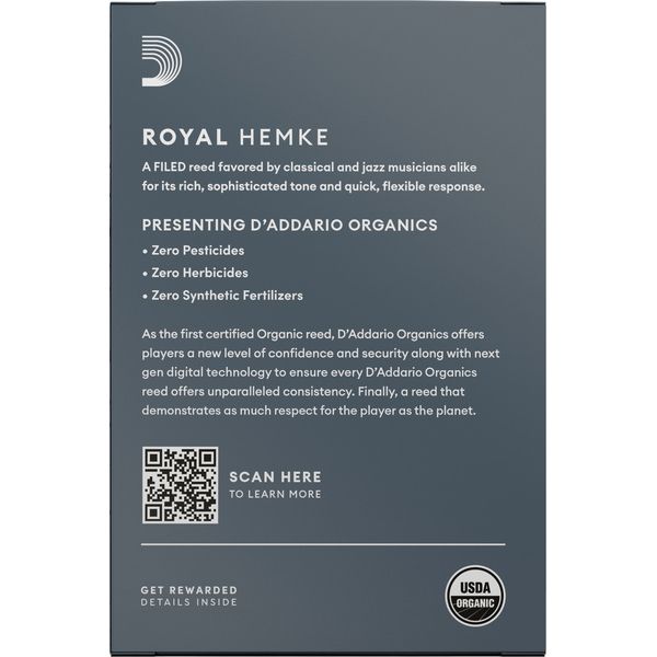 DAddario Woodwinds Royal Hemke Organic ALT 3.0