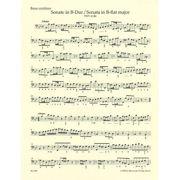 Bärenreiter Telemann Zwei Sonaten Oboe