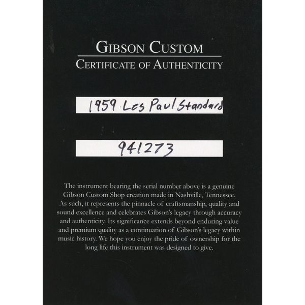 Gibson Les Paul 59 Washed Ch VOS #2