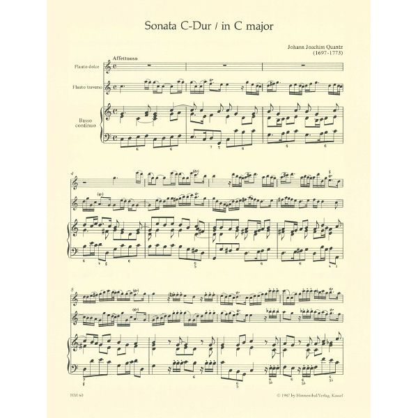 Bärenreiter Quantz Triosonate