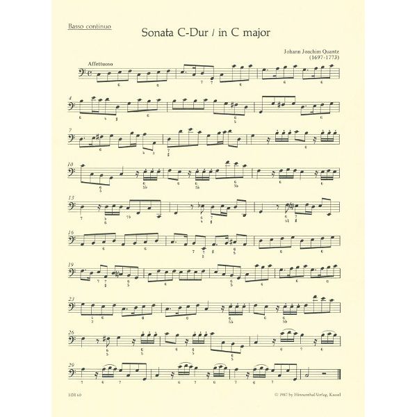 Bärenreiter Quantz Triosonate