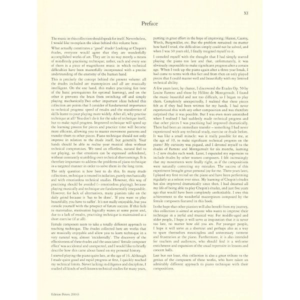 Edition Peters Etudes by Women Composers