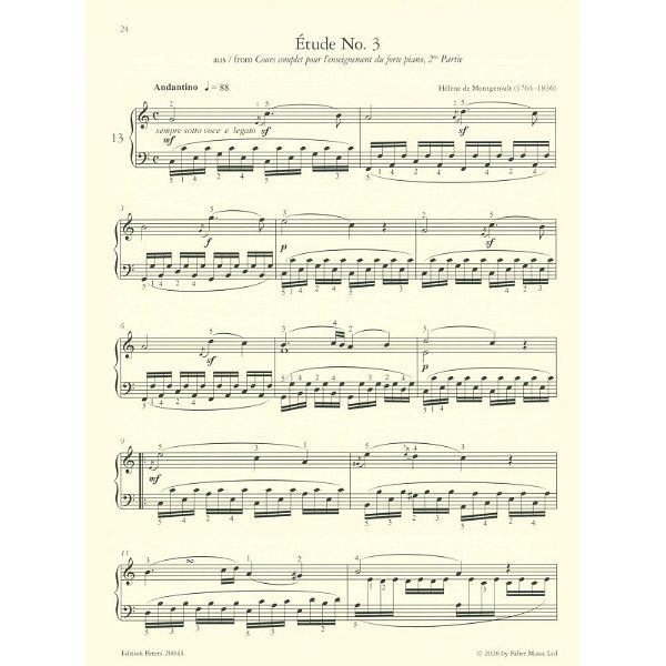 Edition Peters Etudes by Women Composers