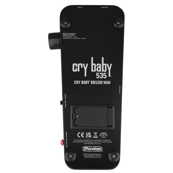 Dunlop Cry Baby 535 Reissue Wah