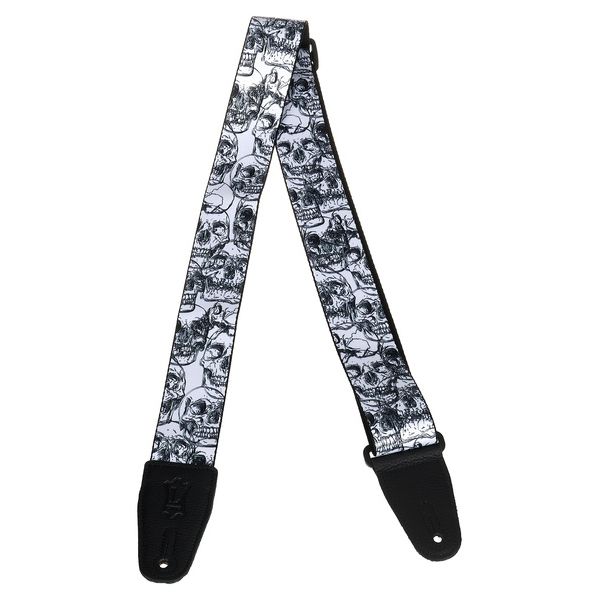 Levys Poly Strap 2" W&B Skulls