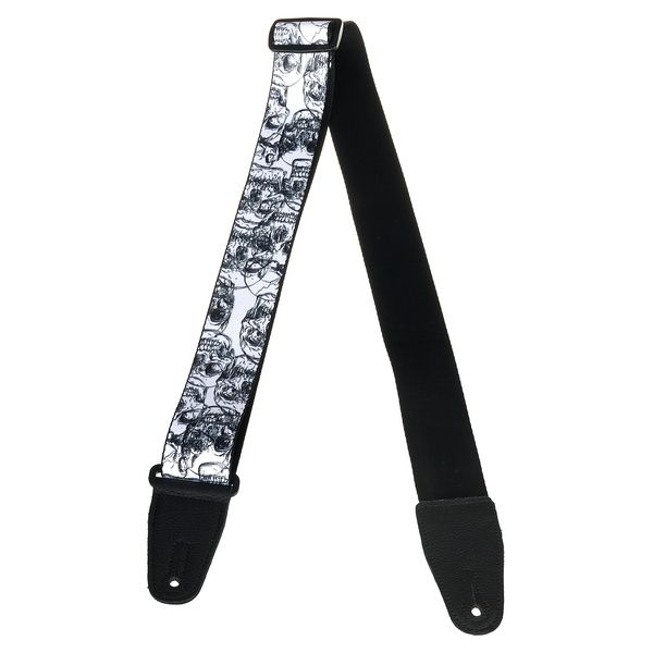 Levys Poly Strap 2" W&B Skulls