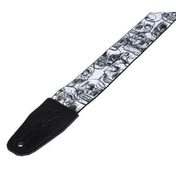 Levys Poly Strap 2" W&B Skulls