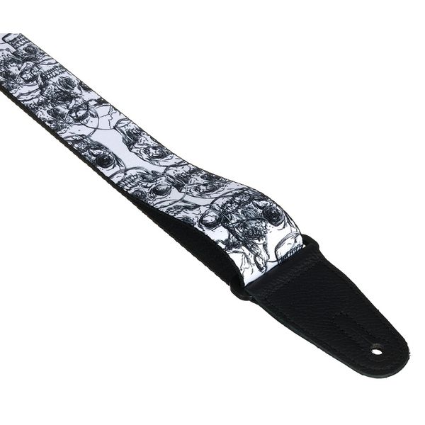Levys Poly Strap 2" W&B Skulls