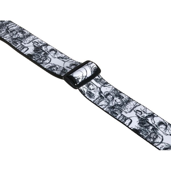 Levys Poly Strap 2" W&B Skulls