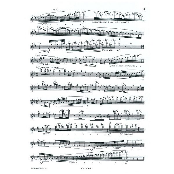 Alphonse Leduc Bozza Image pour flûte op.38