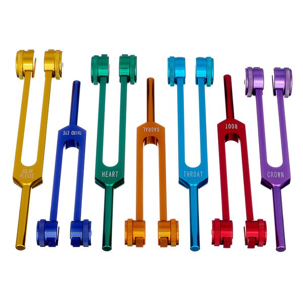 Thomann Tuning Fork Chakra Set