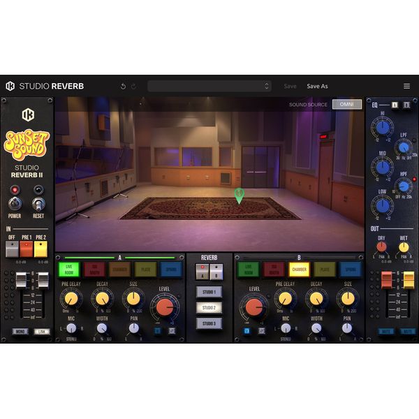 IK Multimedia Sunset Sound Studio Reverb II