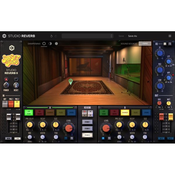 IK Multimedia Sunset Sound Studio Reverb II