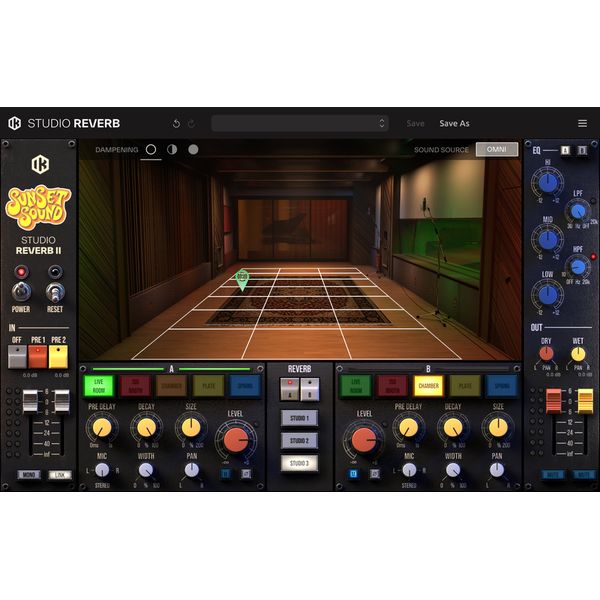 IK Multimedia Sunset Sound Studio Reverb II