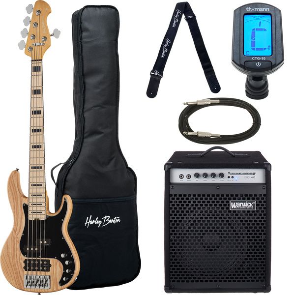 Harley Benton Enhanced MP-5MN Nat w/Warwick