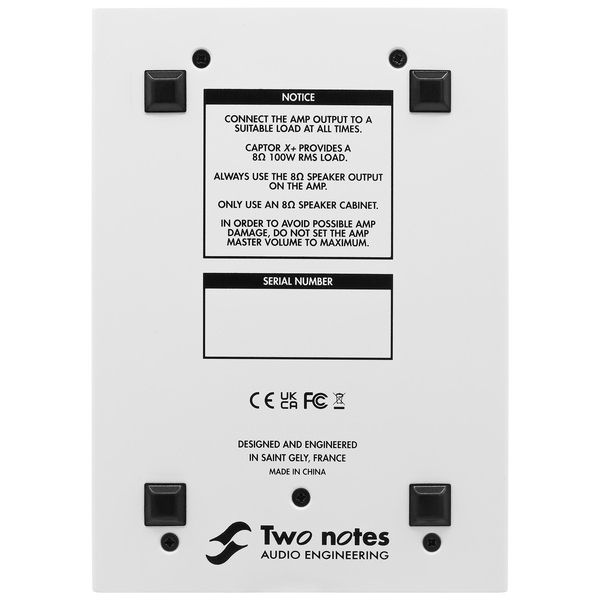 Two Notes Torpedo Captor X + 8 Ohms